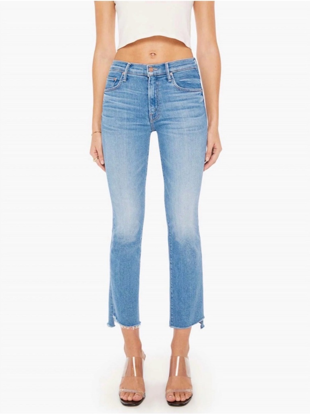 MOTHER Insider Crop Step Fray Jeans